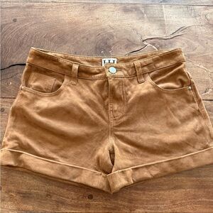Haute Hippie Tan High Waist Shorts